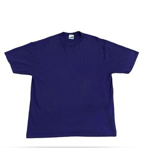 Vintage Waves Single Stitched Purple Blank T-Shirt